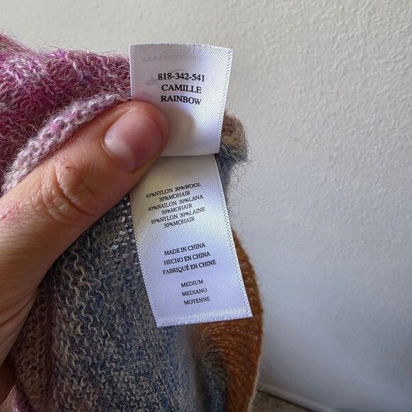 Anthropologie Rails Camille Multicolor Wool And Mohair Sweater - Picture 5 of 6